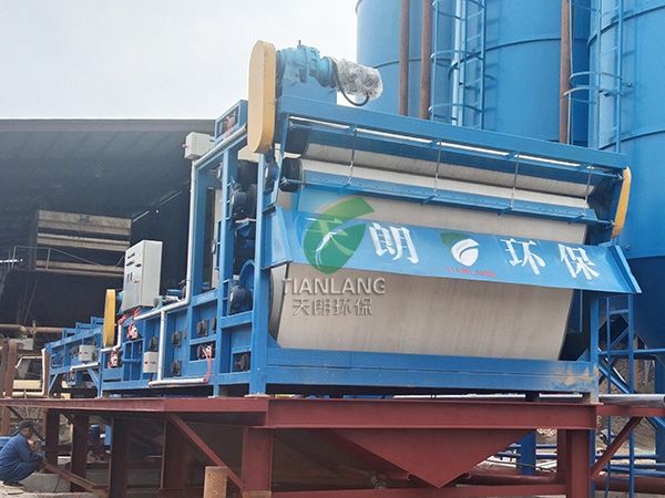 安徽六安带式压滤机安装现场